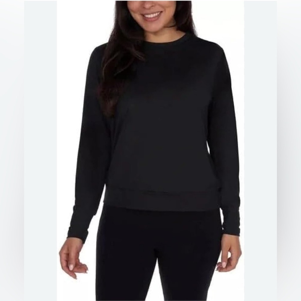 Lukka Lux Women’s Black Long Sleeve Activewear top. Size small